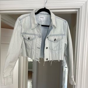 FRAME cropped denim jacket
